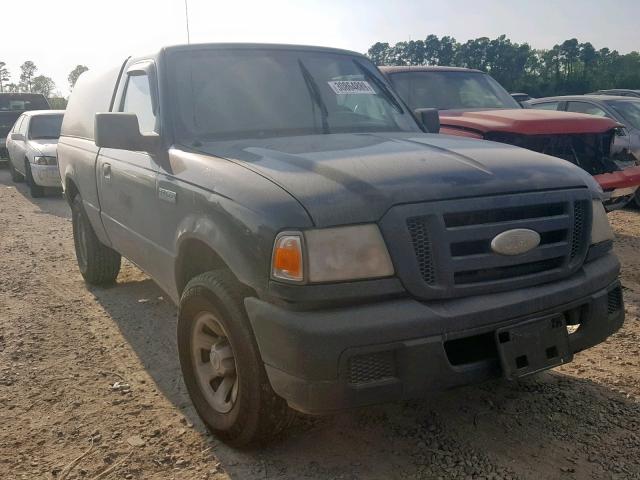 1FTYR10D87PA10763 - 2007 FORD RANGER BLACK photo 1