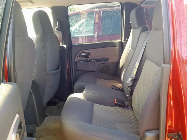 1GTCS136558226055 - 2005 GMC CANYON RED photo 6