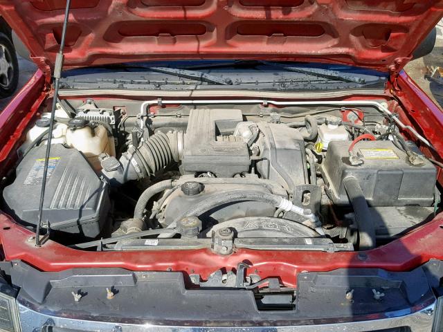 1GTCS136558226055 - 2005 GMC CANYON RED photo 7