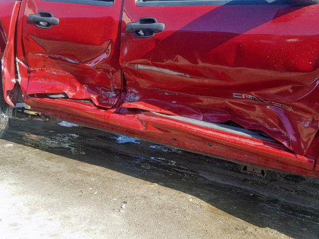 1GTCS136558226055 - 2005 GMC CANYON RED photo 9