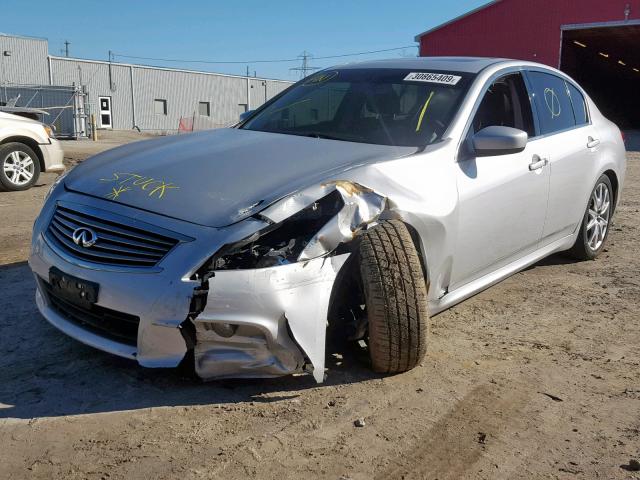 JN1CV6AR5BM409043 - 2011 INFINITI G37 SILVER photo 9