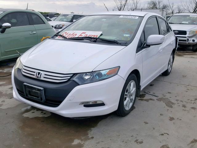 JHMZE2H77AS013385 - 2010 HONDA INSIGHT EX WHITE photo 2