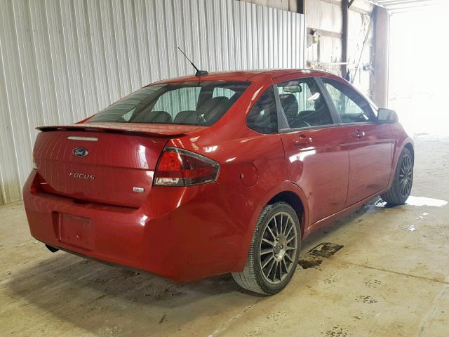 1FAHP3GN4BW107978 - 2011 FORD FOCUS SES MAROON photo 4