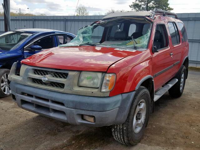 5N1ED28Y91C501433 - 2001 NISSAN XTERRA XE RED photo 2