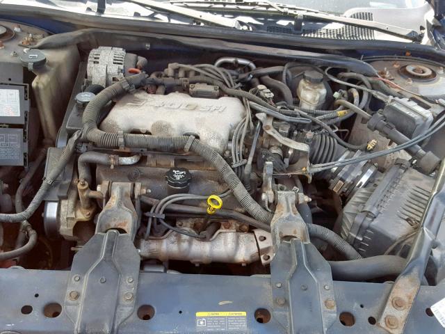 2G1WF52E839188610 - 2003 CHEVROLET IMPALA BLUE photo 7