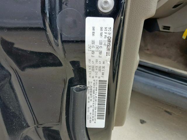 1J8HG48K58C166772 - 2008 JEEP COMMANDER 黑色 照片 10