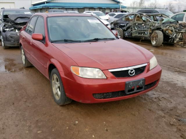 JM1BJ225210469246 - 2001 MAZDA PROTEGE LX MAROON photo 1