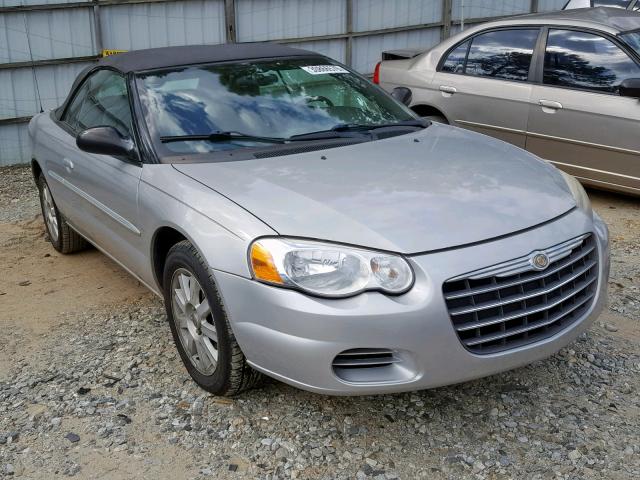 1C3EL75R15N535480 - 2005 CHRYSLER SEBRING GT SILVER photo 1