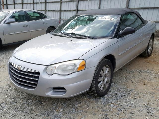 1C3EL75R15N535480 - 2005 CHRYSLER SEBRING GT SILVER photo 2