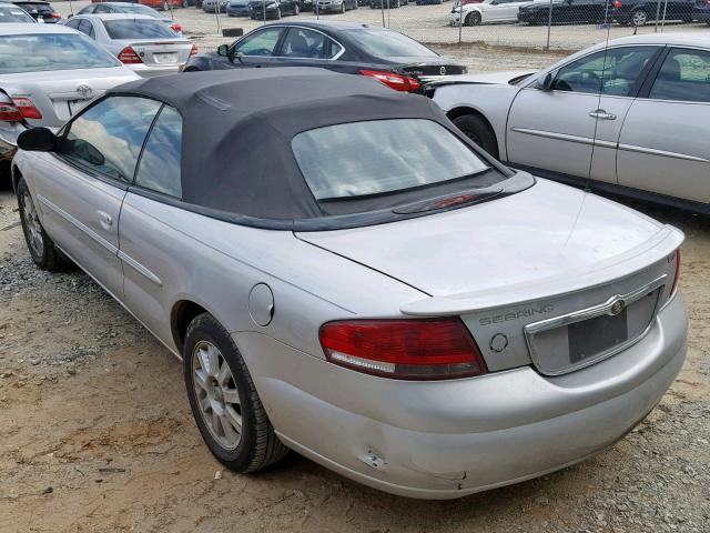 1C3EL75R15N535480 - 2005 CHRYSLER SEBRING GT SILVER photo 3