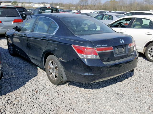 1HGCP2F62BA109090 - 2011 HONDA ACCORD BLACK photo 3