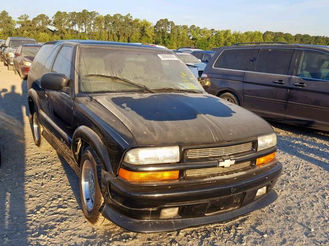 1GNCS18WX2K216278 - 2002 CHEVROLET BLAZER BLACK photo 1