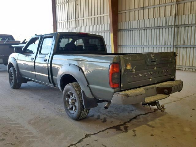 1N6ED29X23C415696 - 2003 NISSAN FRONTIER C GREEN photo 3