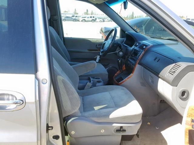 KNDUP131246559169 - 2004 KIA SEDONA EX SILVER photo 5