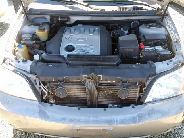 KNDUP131246559169 - 2004 KIA SEDONA EX SILVER photo 7