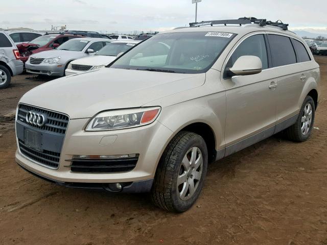 WA1BY74L77D053175 - 2007 AUDI Q7 3.6 QUA TAN photo 2