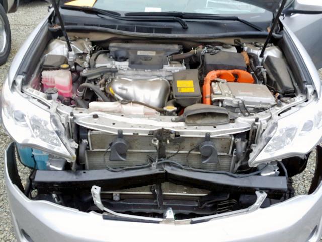 4T1BD1FK4EU101971 - 2014 TOYOTA CAMRY HYBR SILVER photo 7