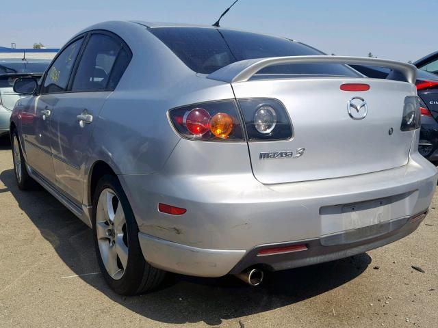 JM1BK123551268995 - 2005 MAZDA 3 S SILVER photo 3