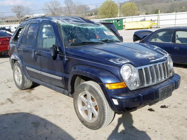 1J4GL58K67W669755 - 2007 JEEP LIBERTY LI BLUE photo 1