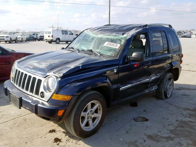 1J4GL58K67W669755 - 2007 JEEP LIBERTY LI BLUE photo 9