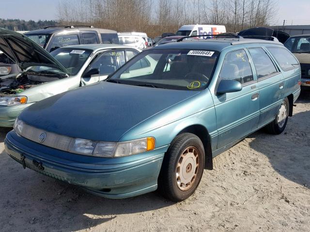 1MELM5842PG607345 - 1993 MERCURY SABLE LS GREEN photo 2