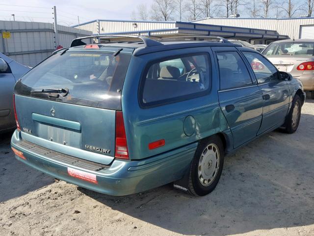 1MELM5842PG607345 - 1993 MERCURY SABLE LS GREEN photo 4