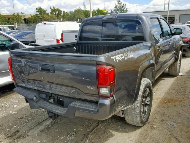 5TFCZ5ANXKX171147 - 2019 TOYOTA TACOMA DOU GRAY photo 4