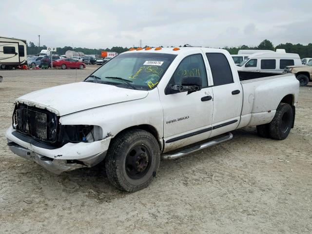 3D7MA48C54G231116 - 2004 DODGE RAM 3500 S WHITE photo 2