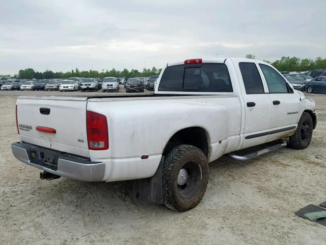 3D7MA48C54G231116 - 2004 DODGE RAM 3500 S WHITE photo 4