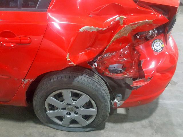 JM1BK12F571672747 - 2007 MAZDA 3 I RED photo 9