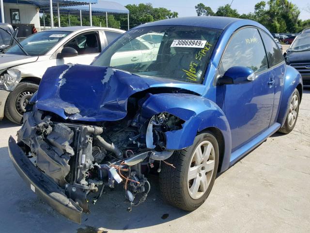 3VWPW31C27M518848 - 2007 VOLKSWAGEN NEW BEETLE Mavi foto 2
