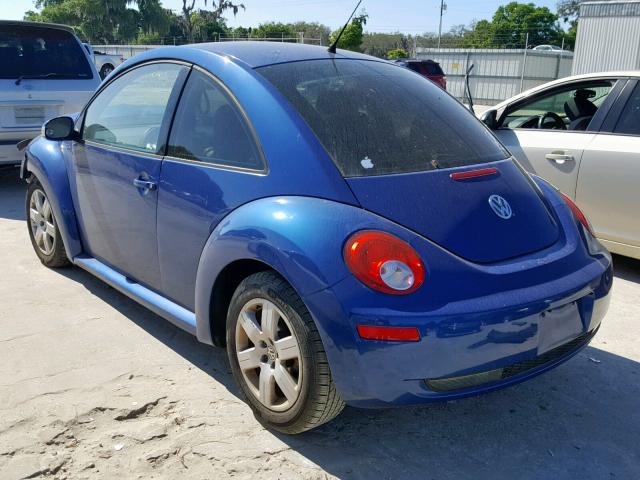 3VWPW31C27M518848 - 2007 VOLKSWAGEN NEW BEETLE Mavi foto 3