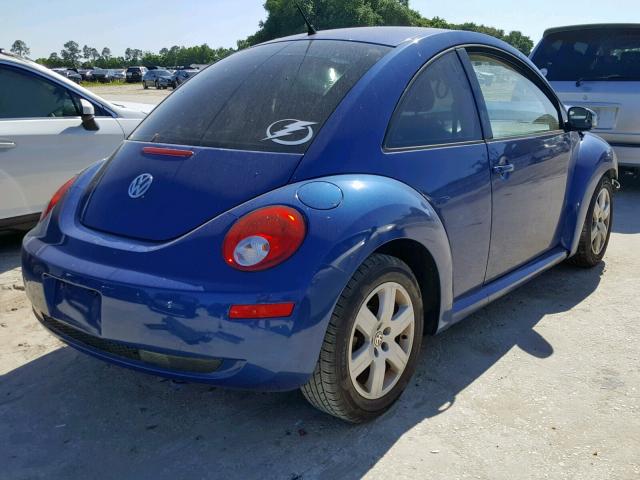 3VWPW31C27M518848 - 2007 VOLKSWAGEN NEW BEETLE Mavi foto 4