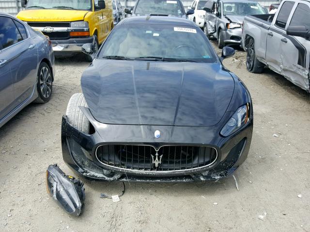 ZAM45VLA3F0127558 - 2015 MASERATI GRANTURISM BLACK photo 9