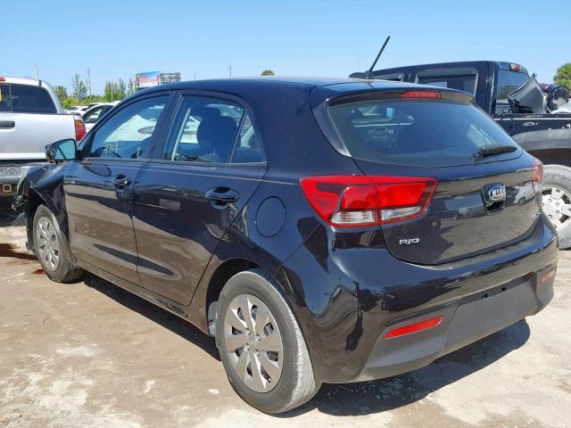 3KPA25AB4JE057788 - 2018 KIA RIO LX BLACK photo 3