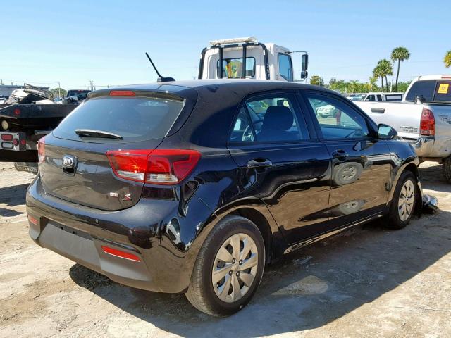 3KPA25AB4JE057788 - 2018 KIA RIO LX BLACK photo 4