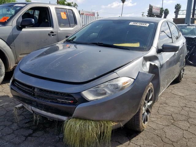 1C3CDFBA0DD330072 - 2013 DODGE DART SXT GRAY photo 2