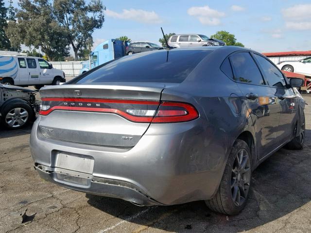 1C3CDFBA0DD330072 - 2013 DODGE DART SXT GRAY photo 4