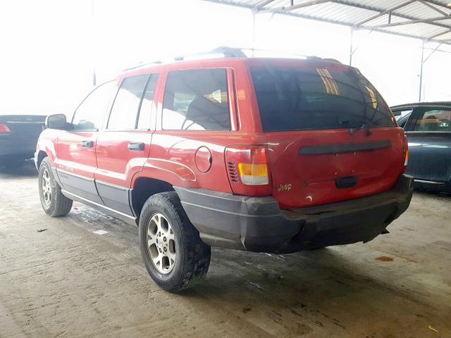 1J4GX48SX1C524225 - 2001 JEEP GRAND CHER RED photo 3