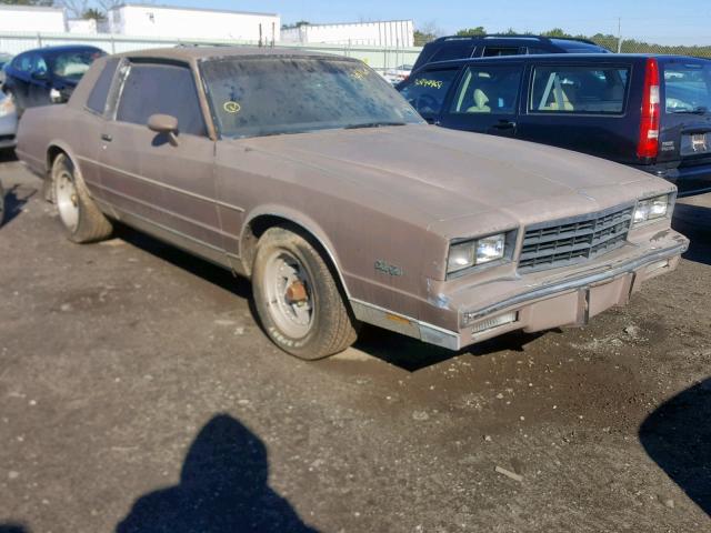 1G1AZ3790ER134387 - 1984 CHEVROLET MONTE CARL BROWN photo 1