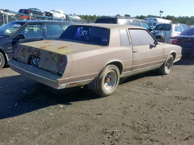 1G1AZ3790ER134387 - 1984 CHEVROLET MONTE CARL BROWN photo 4