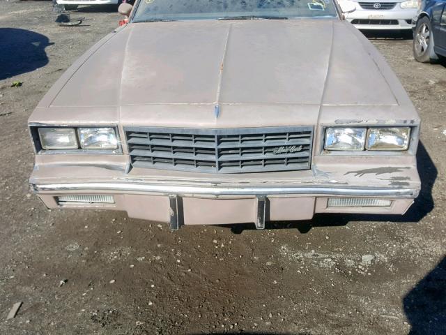 1G1AZ3790ER134387 - 1984 CHEVROLET MONTE CARL BROWN photo 7