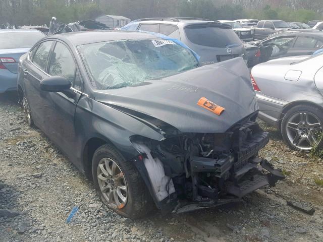 3FA6P0G78FR211079 - 2015 FORD FUSION S GRAY photo 1