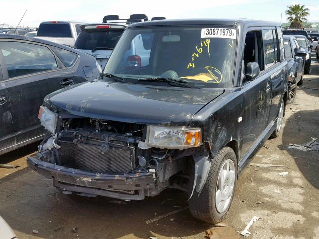 JTLKT324264071112 - 2006 TOYOTA SCION XB BLACK photo 2