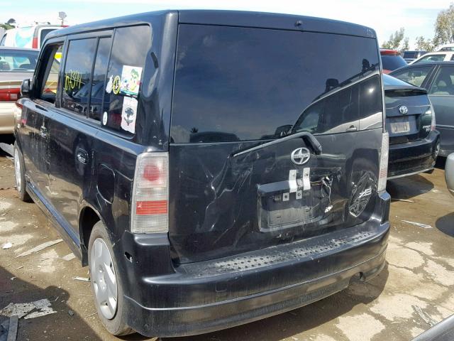 JTLKT324264071112 - 2006 TOYOTA SCION XB BLACK photo 3