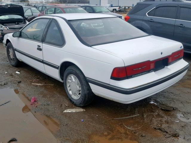 1FAPP6242KH154863 - 1989 FORD THUNDERBIR WHITE photo 3