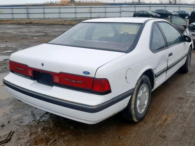 1FAPP6242KH154863 - 1989 FORD THUNDERBIR WHITE photo 4