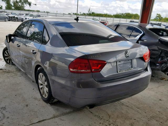 1VWAT7A39EC071083 - 2014 VOLKSWAGEN PASSAT S GRAY photo 3