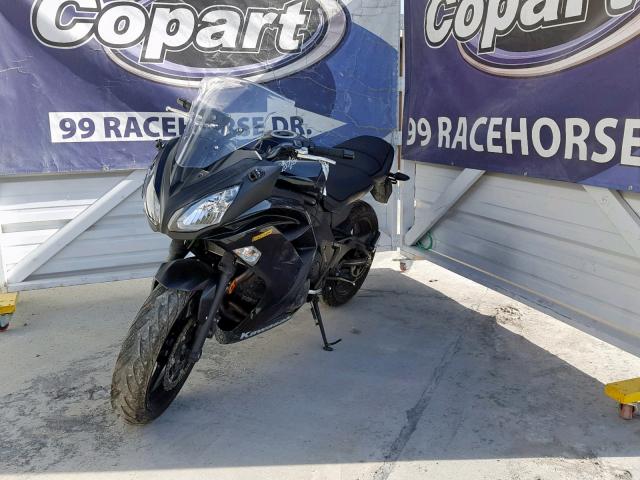 JKAEXEE16DDA11709 - 2013 KAWASAKI EX650 E BLACK photo 2