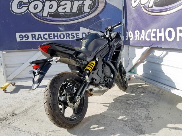 JKAEXEE16DDA11709 - 2013 KAWASAKI EX650 E BLACK photo 4